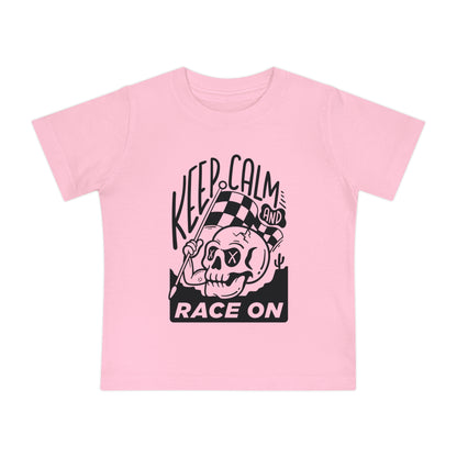 Keep Calm and Race On -Infant T-Shirt