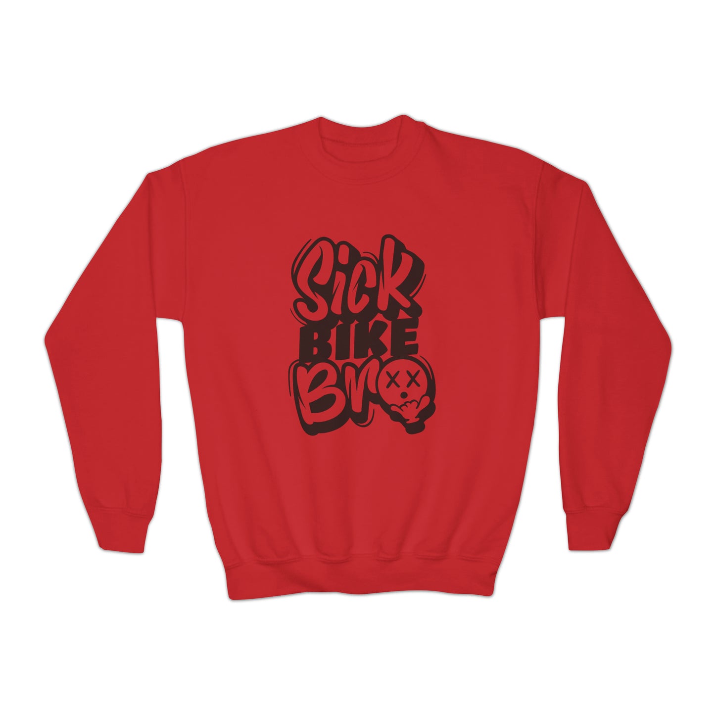 Sick Bike Bro - Youth Crew Sweatshirt
