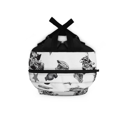 Quad Racing Backpack - White