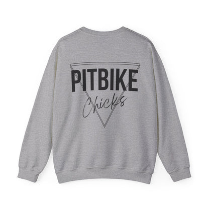Pit Bike Chicks- Adult Crewneck Sweatshirt