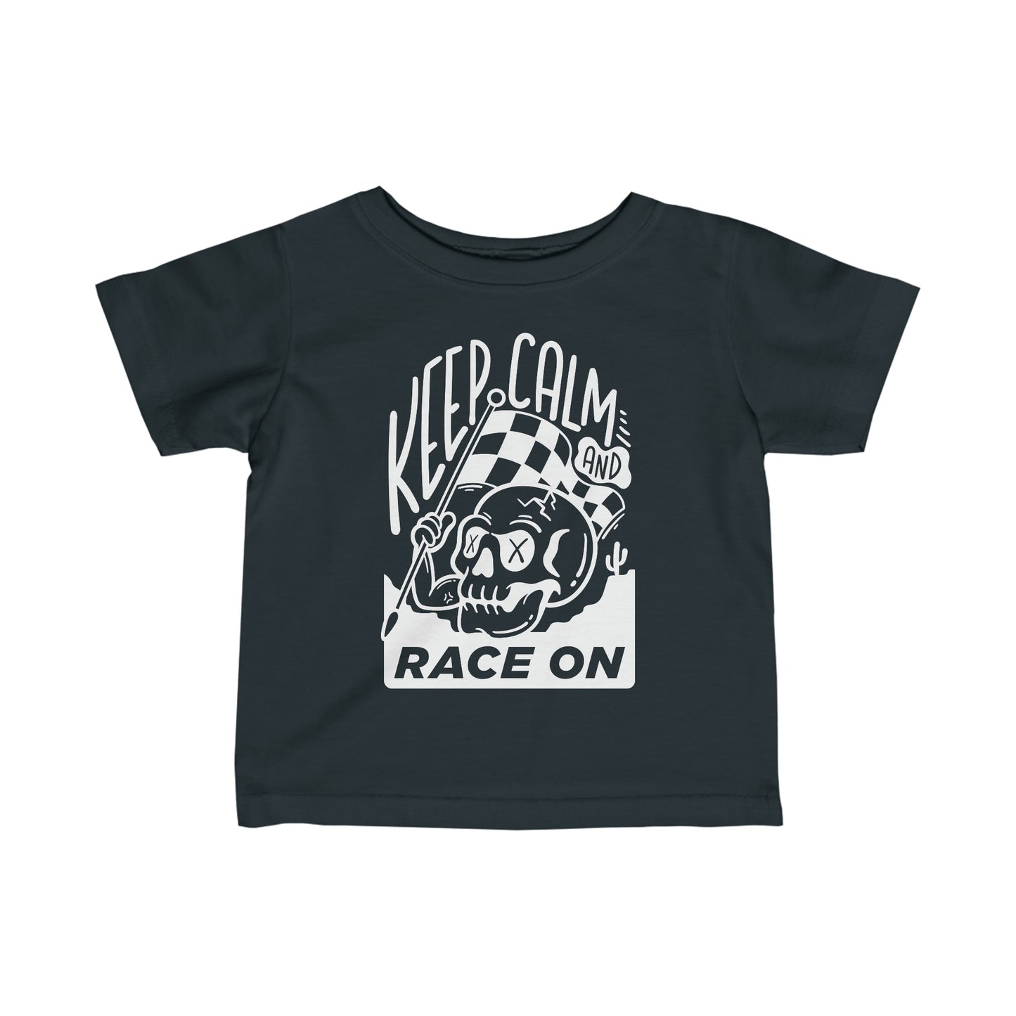 Keep Calm and Race On - Toddler T-Shirt