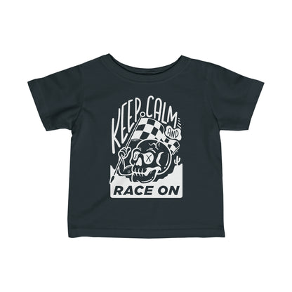 Keep Calm and Race On - Toddler T-Shirt