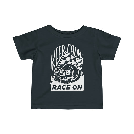 Keep Calm and Race On - Toddler T-Shirt