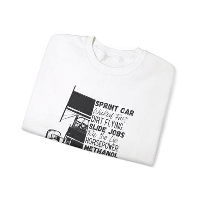 Race Day Sprint Car- Adult Crewneck Sweatshirt