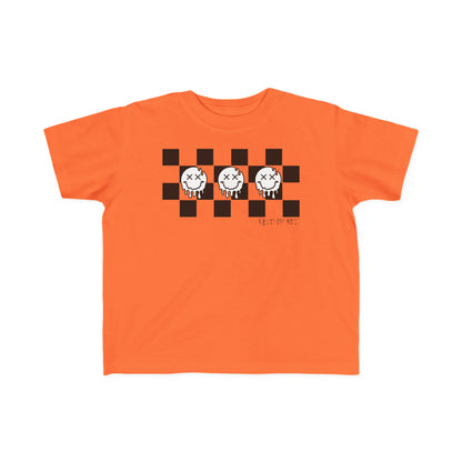 Checkered Smiley's- Toddler's T-Shirt