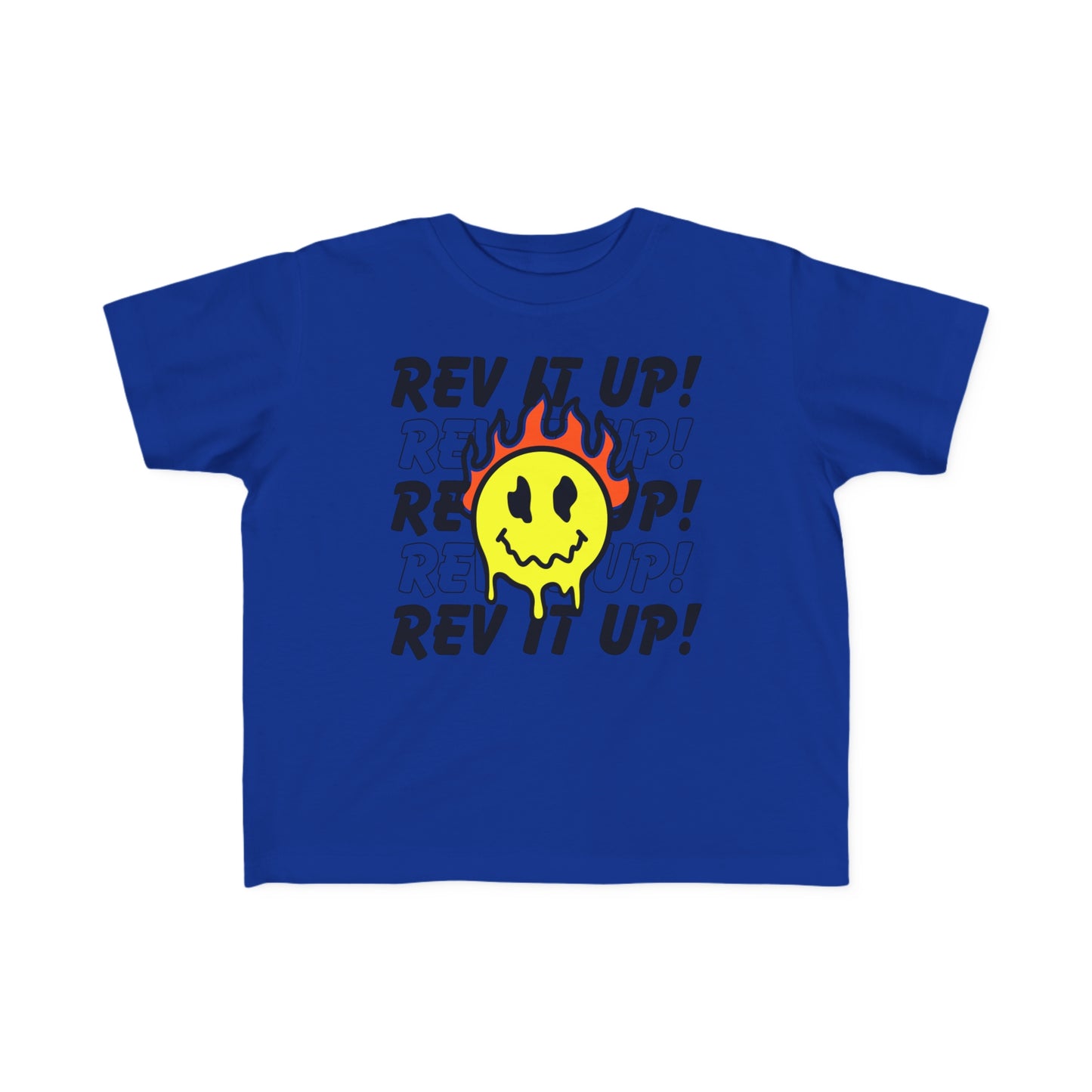 Rev It Up Flame Smiley -Toddler's T-Shirt