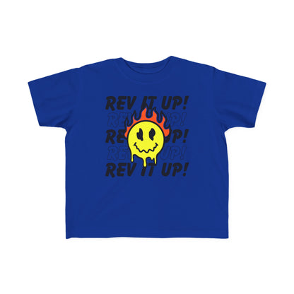 Rev It Up Flame Smiley -Toddler's T-Shirt