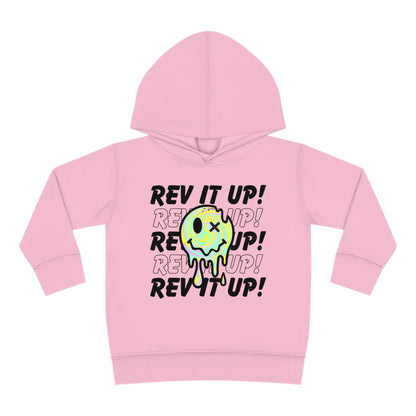 Rev It Up Retro Smiley -Toddler Hooded Sweatshirt
