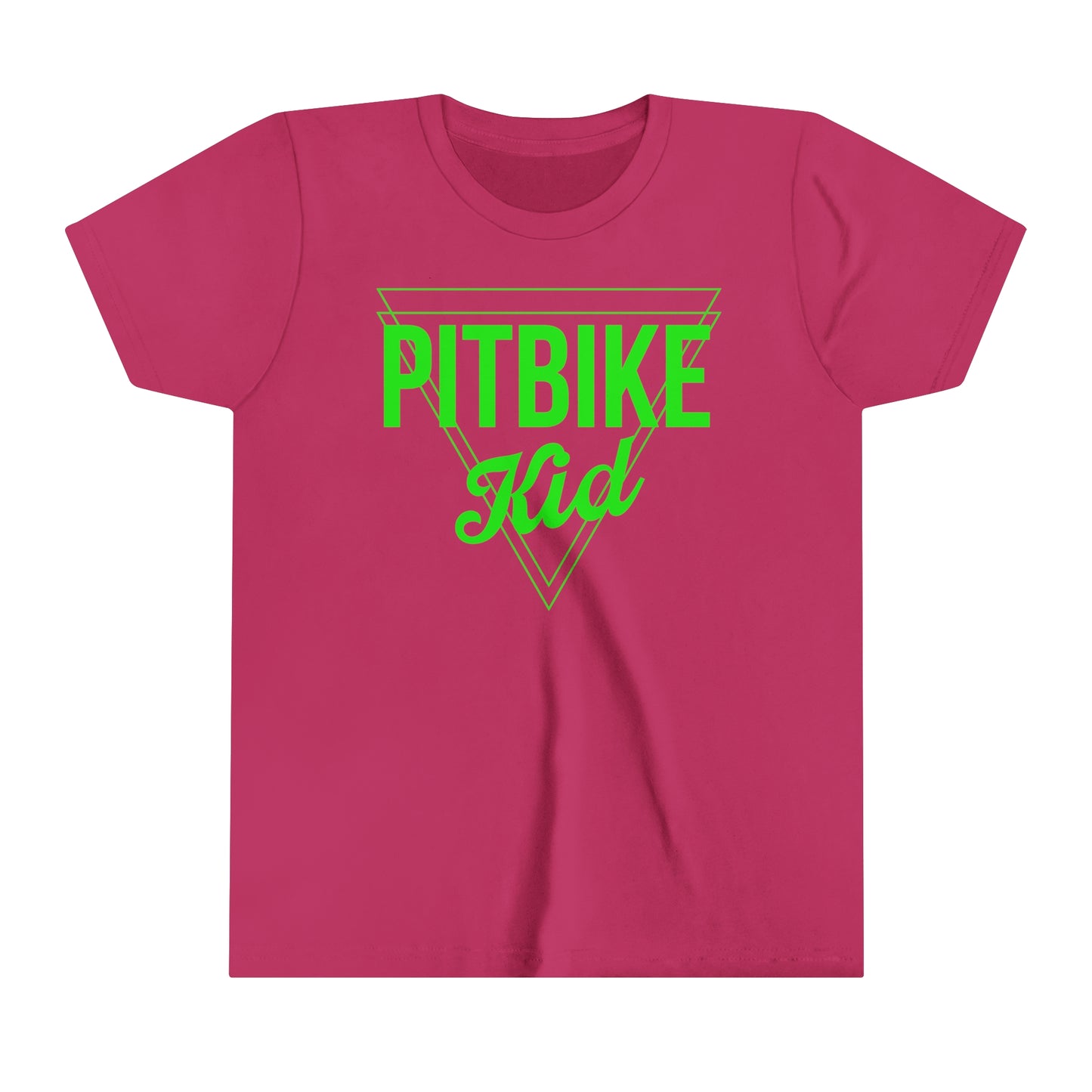 Pit Bike Kid Green -Youth T-Shirt