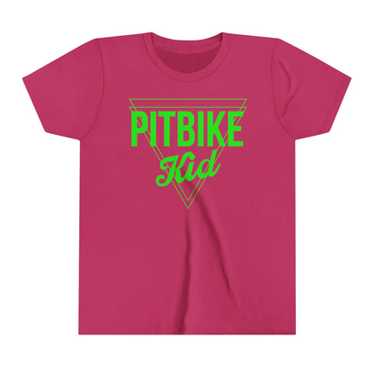 Pit Bike Kid Green -Youth T-Shirt