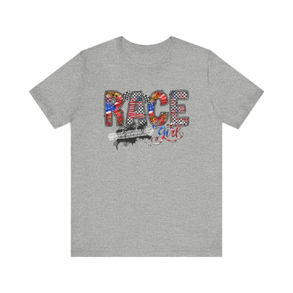 American Race Girl- Adult T-Shirt