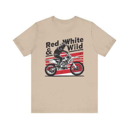 Red White and Wild 2- Adult T-Shirt
