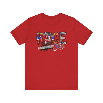 American Race Girl- Adult T-Shirt