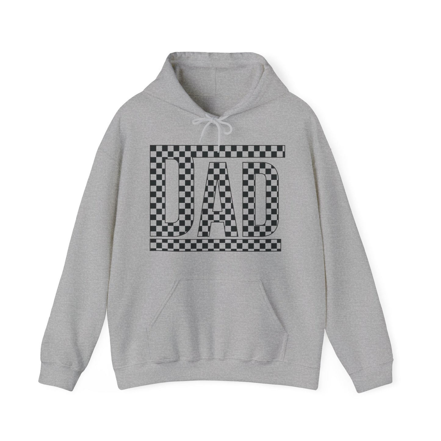 Checkered Dad- Adult Hooded Sweatshirt