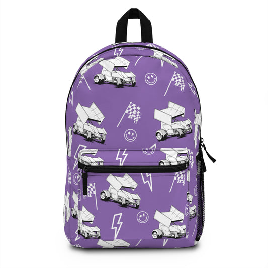 Sprint Car - Micro Racing Backpack - Light Purple