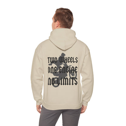 Two Wheels No Limits- Adult Hooded Sweatshirt