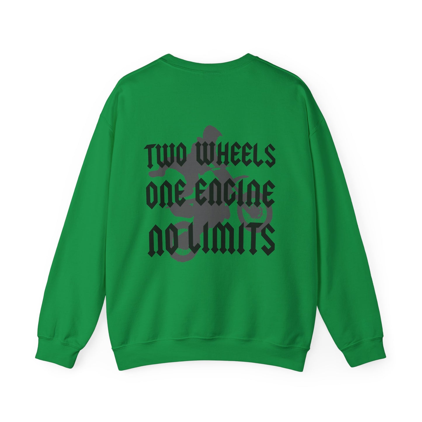 Two Wheels No Limits- Adult Crewneck Sweatshirt