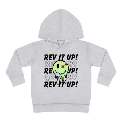 Rev It Up Retro Smiley -Toddler Hooded Sweatshirt