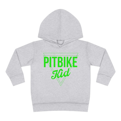 Pit Bike Kid Green -Toddler Hooded Sweatshirt