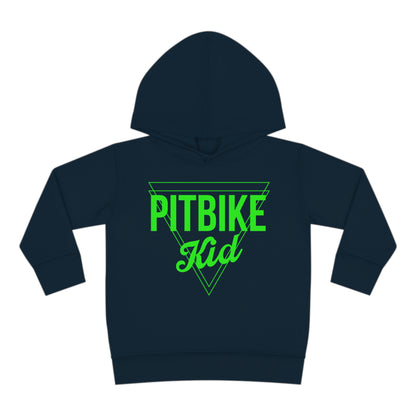 Pit Bike Kid Green -Toddler Hooded Sweatshirt