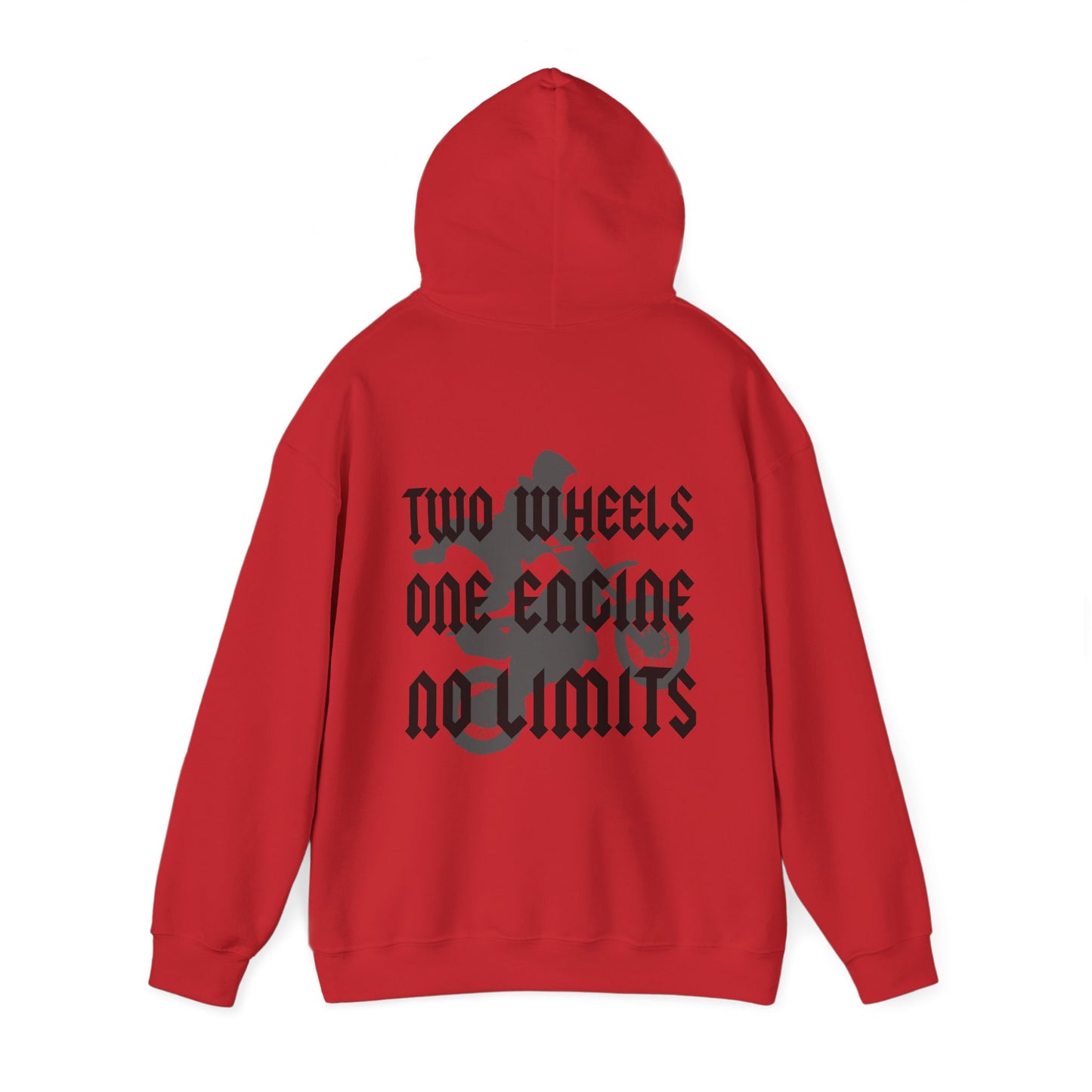 Two Wheels No Limits- Adult Hooded Sweatshirt
