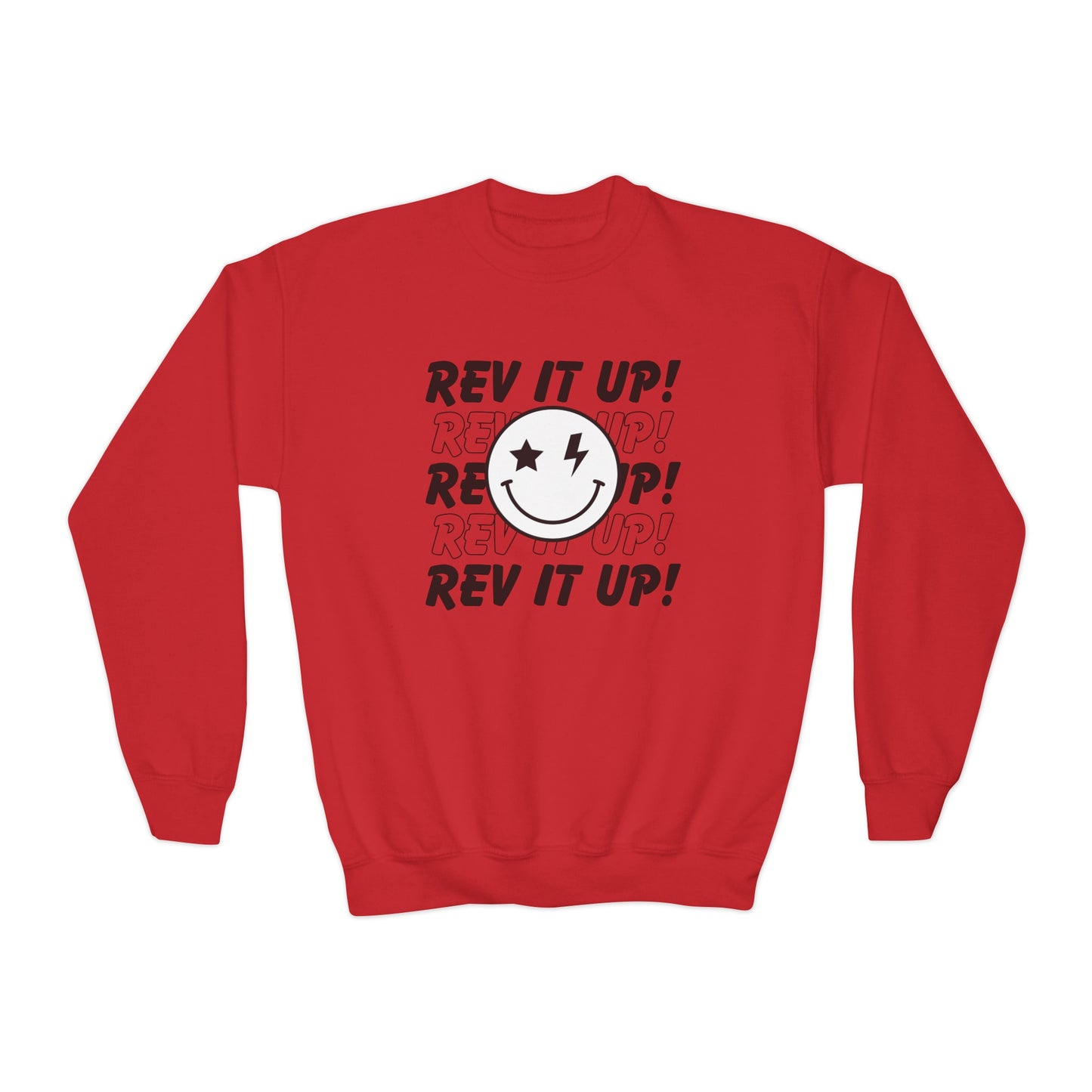 Rev It Up Smiley- Youth Sweatshirt