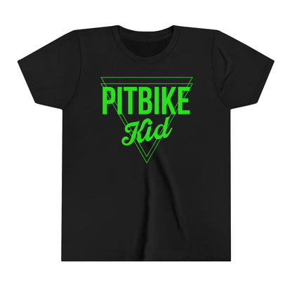 Pit Bike Kid Green -Youth T-Shirt