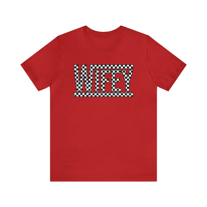 Checkered Wifey- Adult T-Shirt