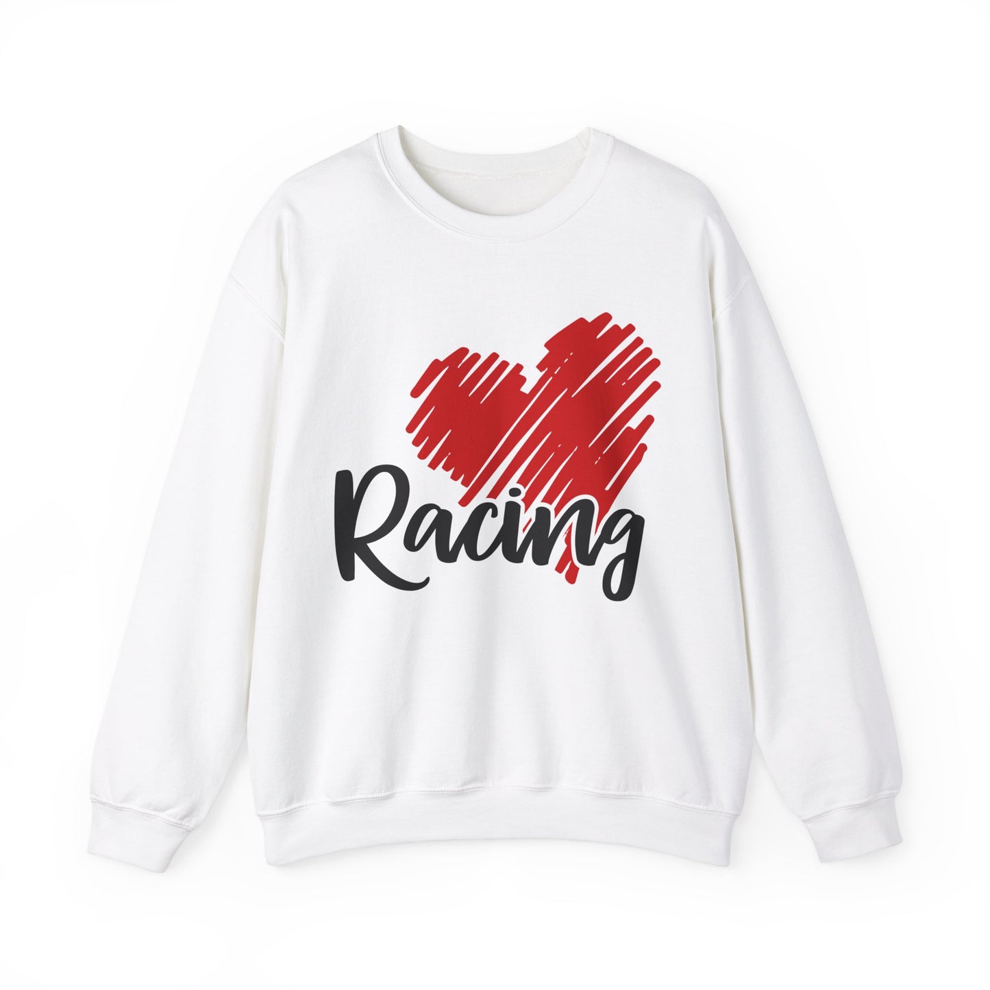 Heart Racing- Adult Crewneck Sweatshirt