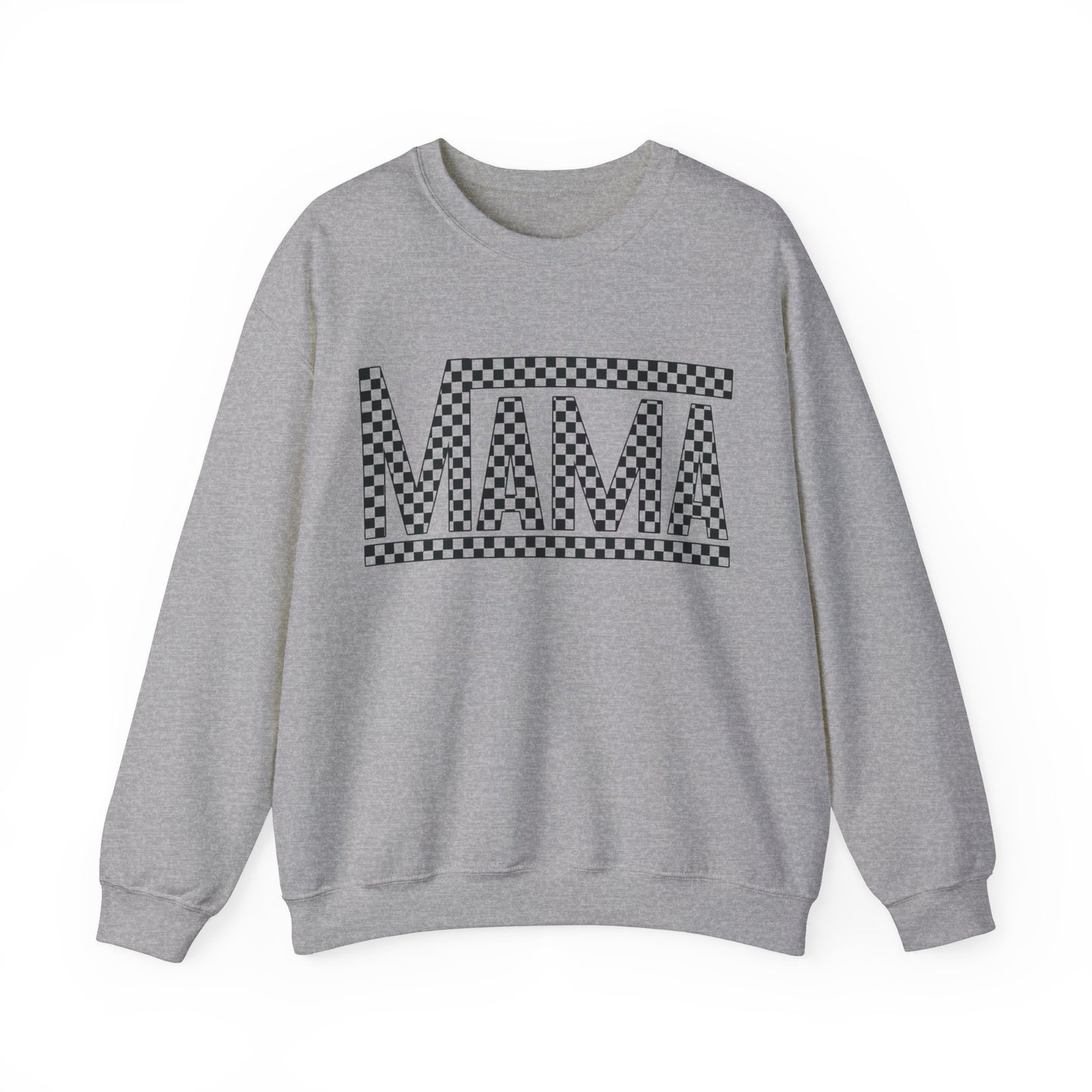 Checkered Mama- Adult Crewneck Sweatshirt