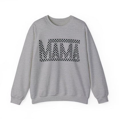 Checkered Mama- Adult Crewneck Sweatshirt