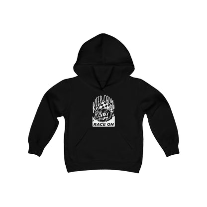 Keep Calm and Race On - Hooded Sweatshirt
