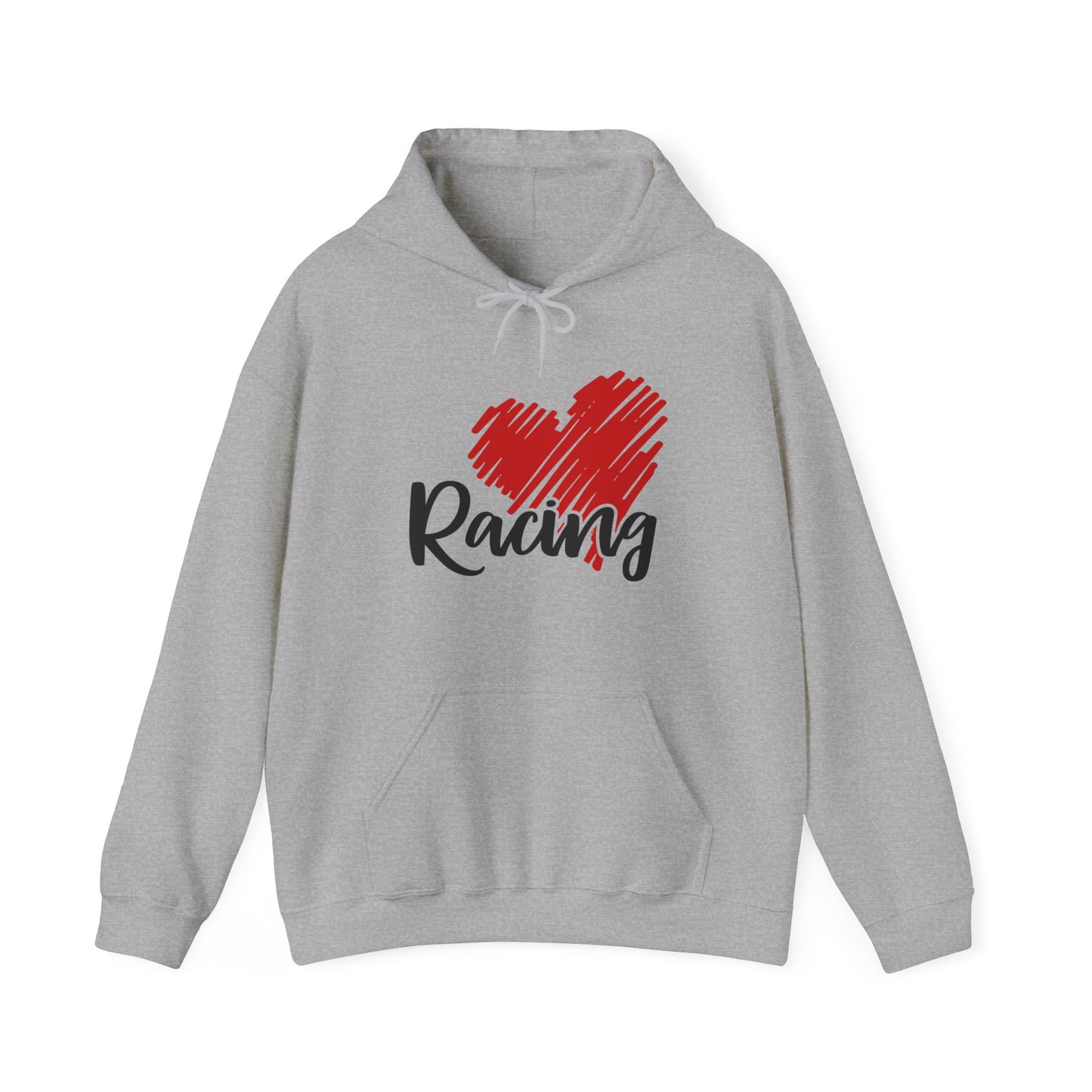 Heart Racing- Adult Hooded Sweatshirt