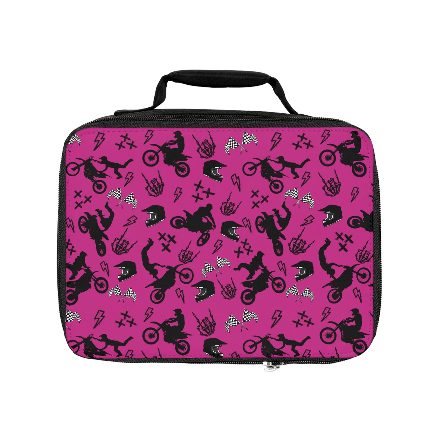 Moto Cross - Lunch Bag - Dark Pink