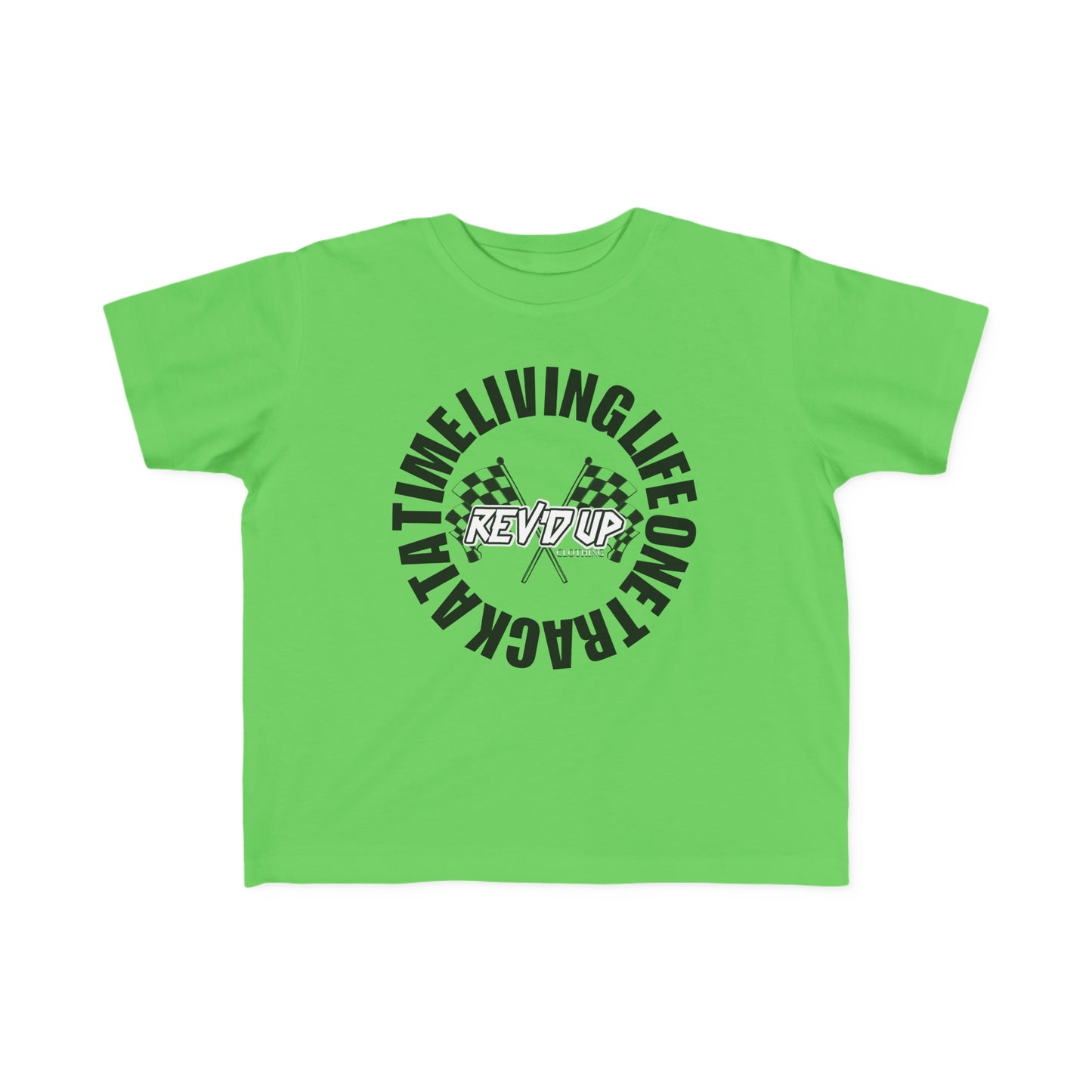 Living Life One Track At A Time Black Rev'd Up Clothing - Toddler's T-shirt