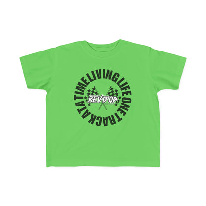 Living Life One Track At A Time Black Rev'd Up Clothing - Toddler's T-shirt