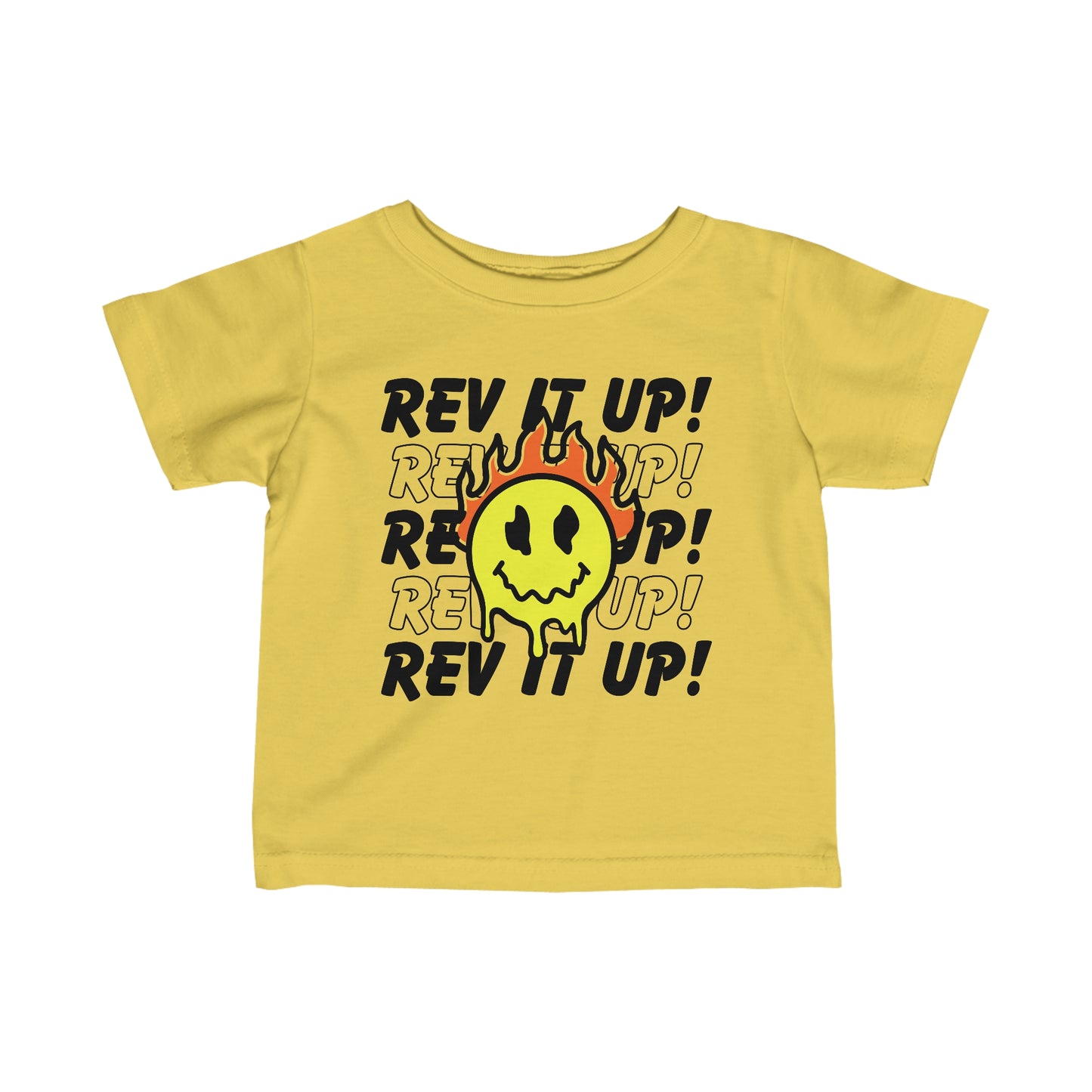 Rev It Up Flame Smiley - Infant T-Shirt