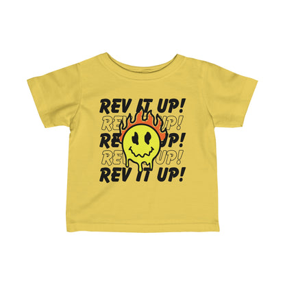 Rev It Up Flame Smiley - Infant T-Shirt