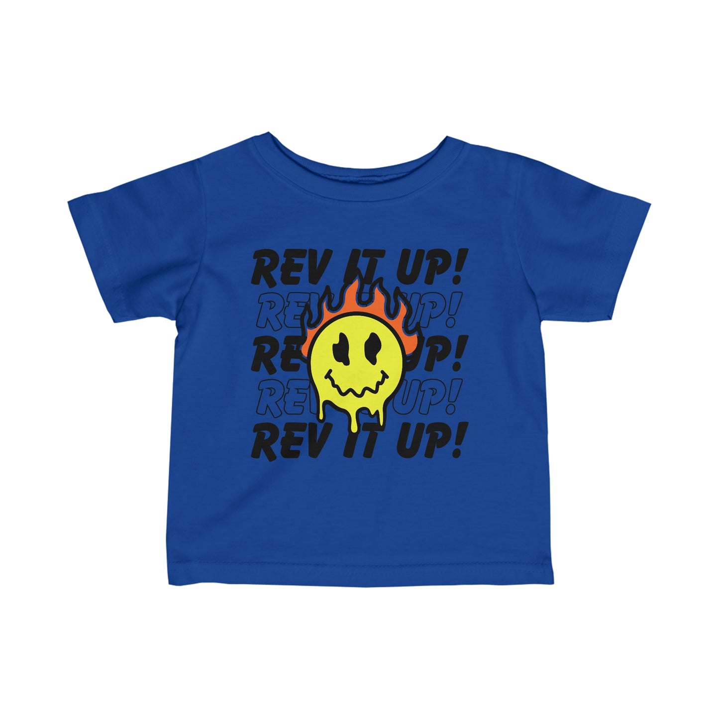Rev It Up Flame Smiley - Infant T-Shirt