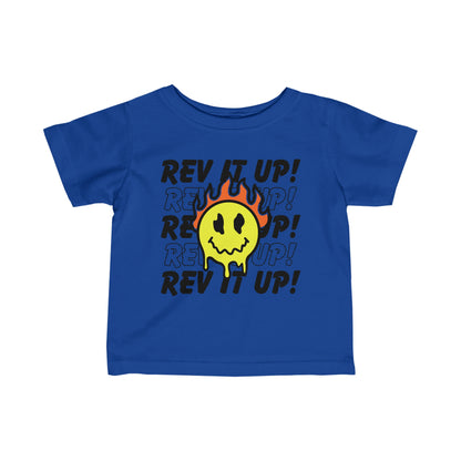 Rev It Up Flame Smiley - Infant T-Shirt