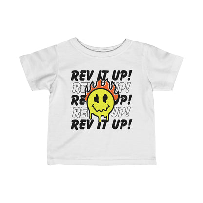 Rev It Up Flame Smiley - Infant T-Shirt