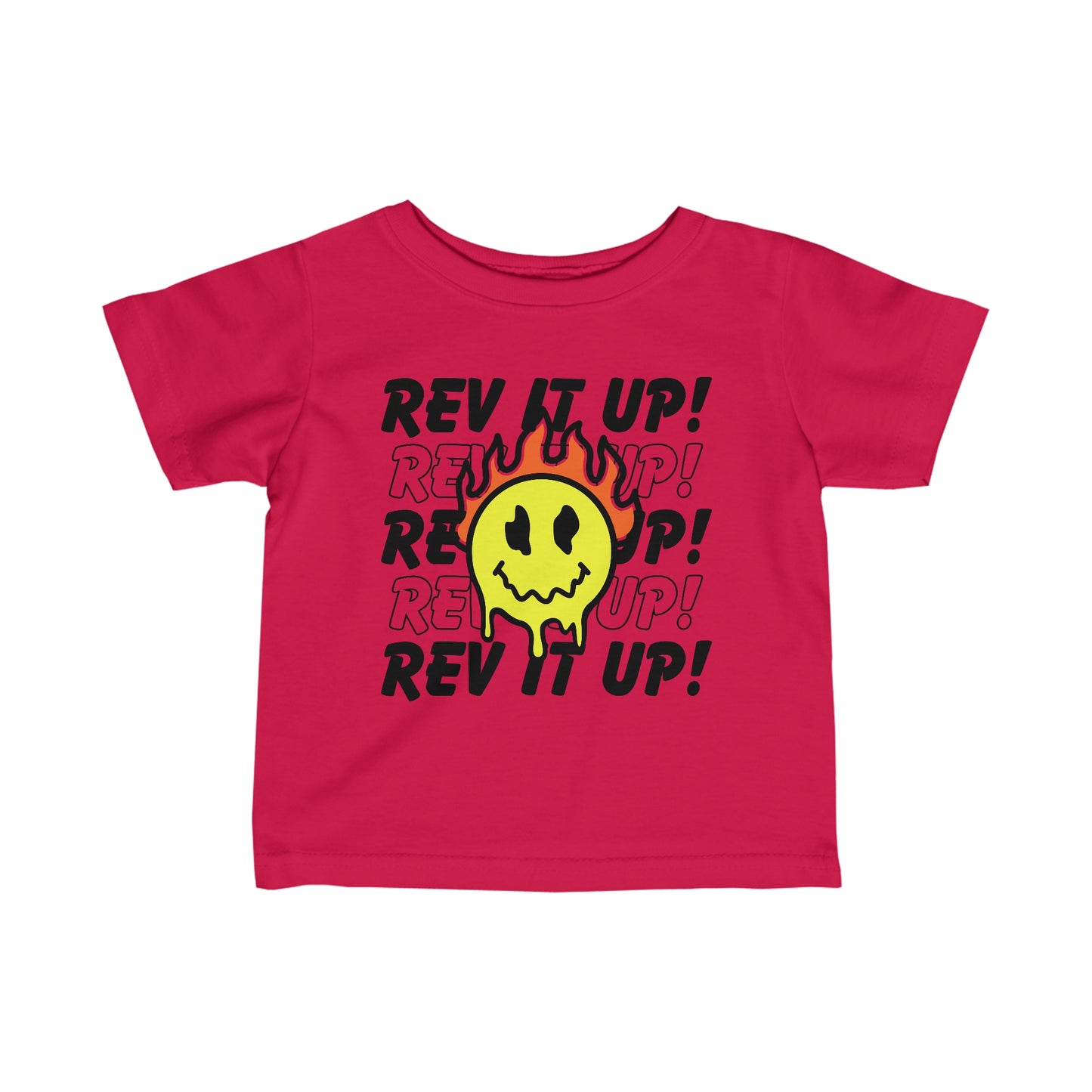 Rev It Up Flame Smiley - Infant T-Shirt