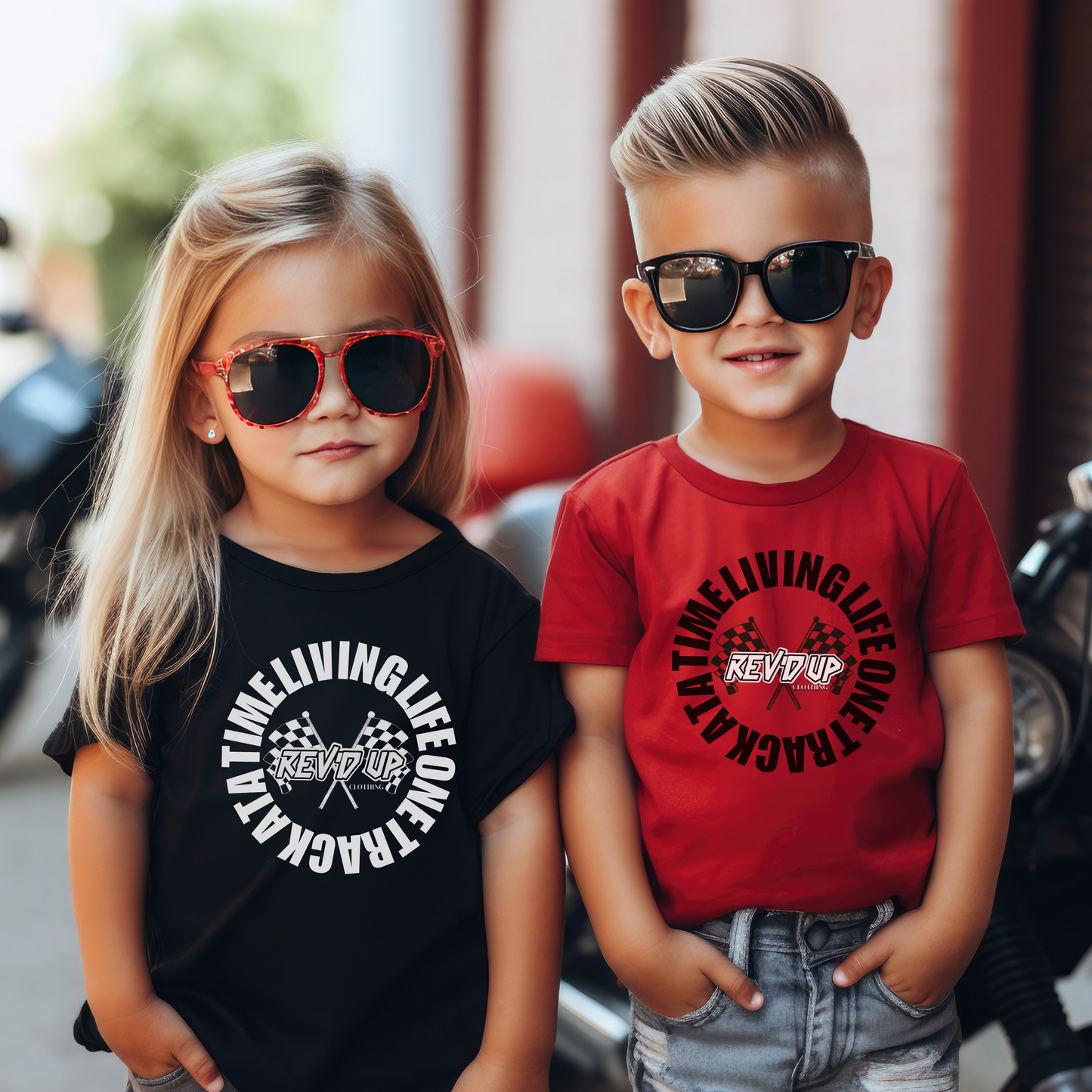Living Life One Track At A Time White Rev'd Up Clothing - Toddler's T-Shirt