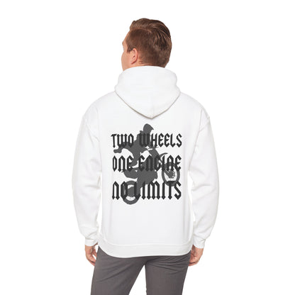 Two Wheels No Limits- Adult Hooded Sweatshirt