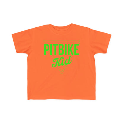 Pit Bike Kid Green -Toddler's T-Shirt
