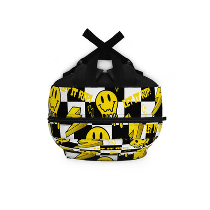 Let It Rip Checkered Black & Yellow - Backpack