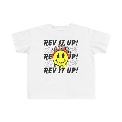 Rev It Up Flame Smiley -Toddler's T-Shirt