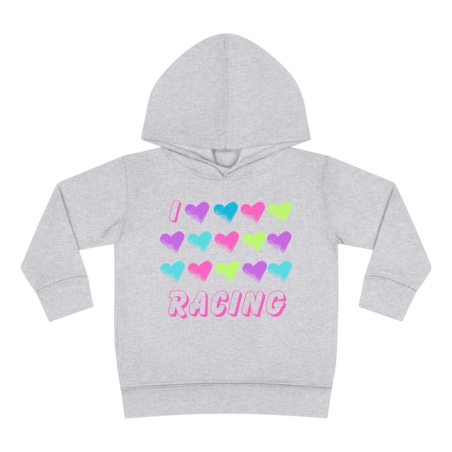 I Love Racing - Toddler Hooded Sweatshirt