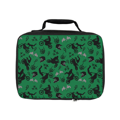 Moto Cross - Lunch Bag - Dark Green