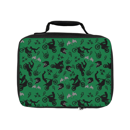Moto Cross - Lunch Bag - Dark Green